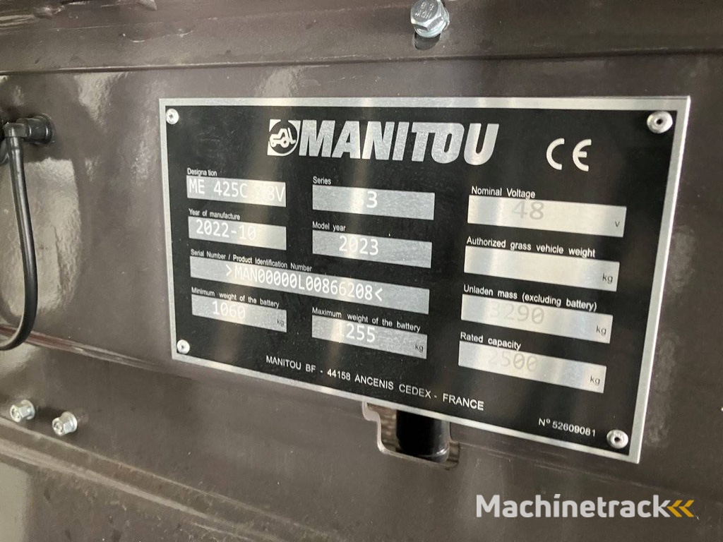 Manitou ME 425C Elektro-Gabelstapler 2500kg 3,3m 2022