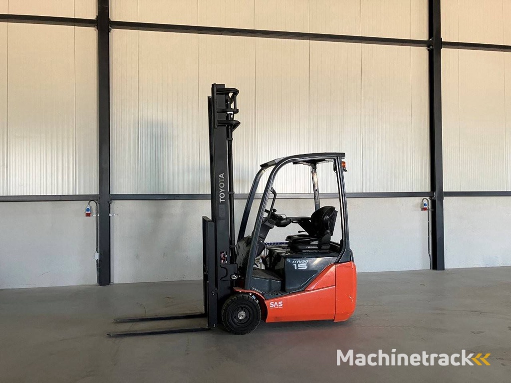 Toyota 8FBE15T Electric Forklift 1500kg 4.0m 2017