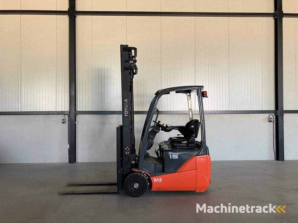 Toyota 8FBE15T Electric Forklift 1500kg 4.0m 2017