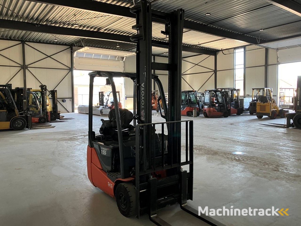 Toyota 8FBE15T Electric Forklift 1500kg 4.0m 2017