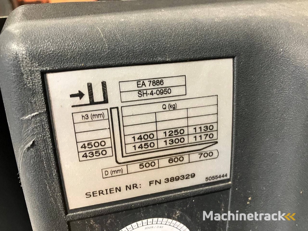 Heftruck Jungheinrich EFG 115 Elektrisch 4000kg 4.5m 2008