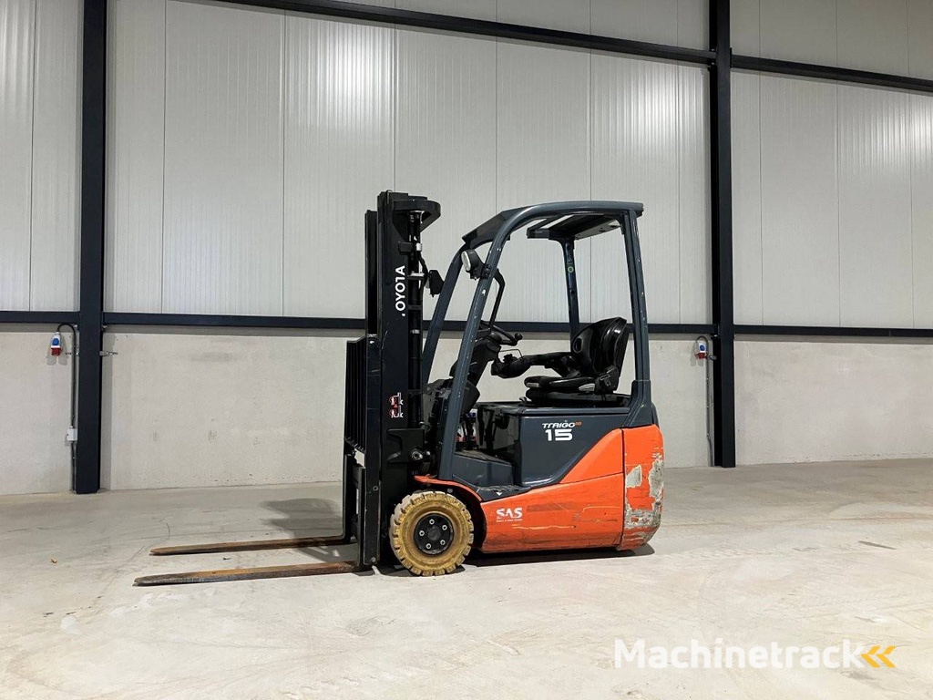 Toyota 8FBE15T Electric Forklift 1500kg 4.5m 2020
