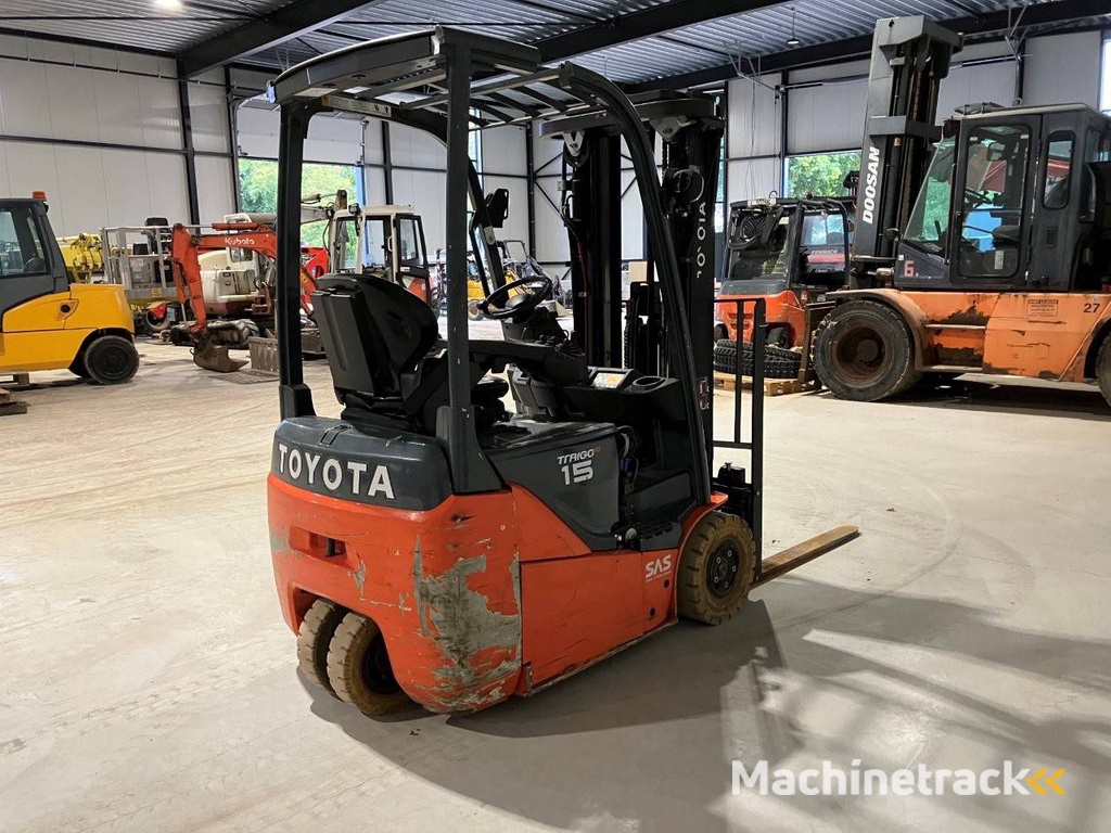 Toyota 8FBE15T Electric Forklift 1500kg 4.5m 2020