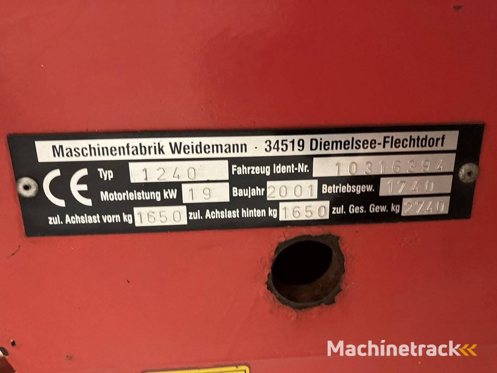 Knicklader Weidemann 1240 Diesel 2001