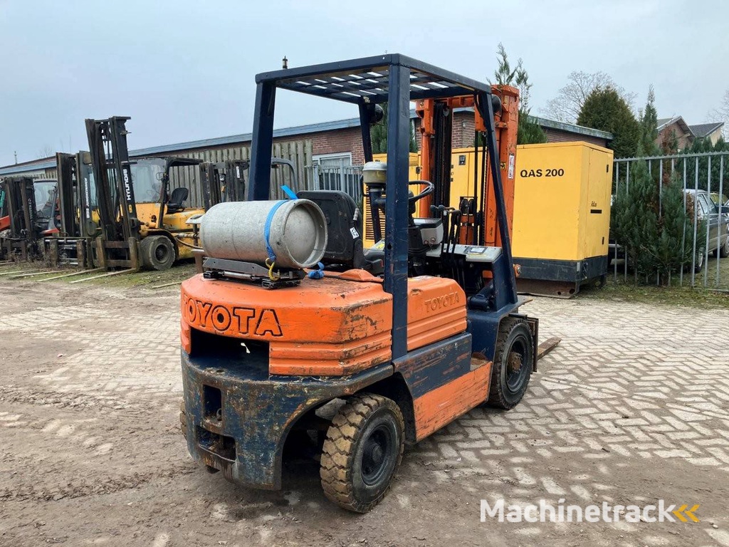 Heftruck Toyota 42-5FGF 25 LPG 2500kg 4.7m 1990
