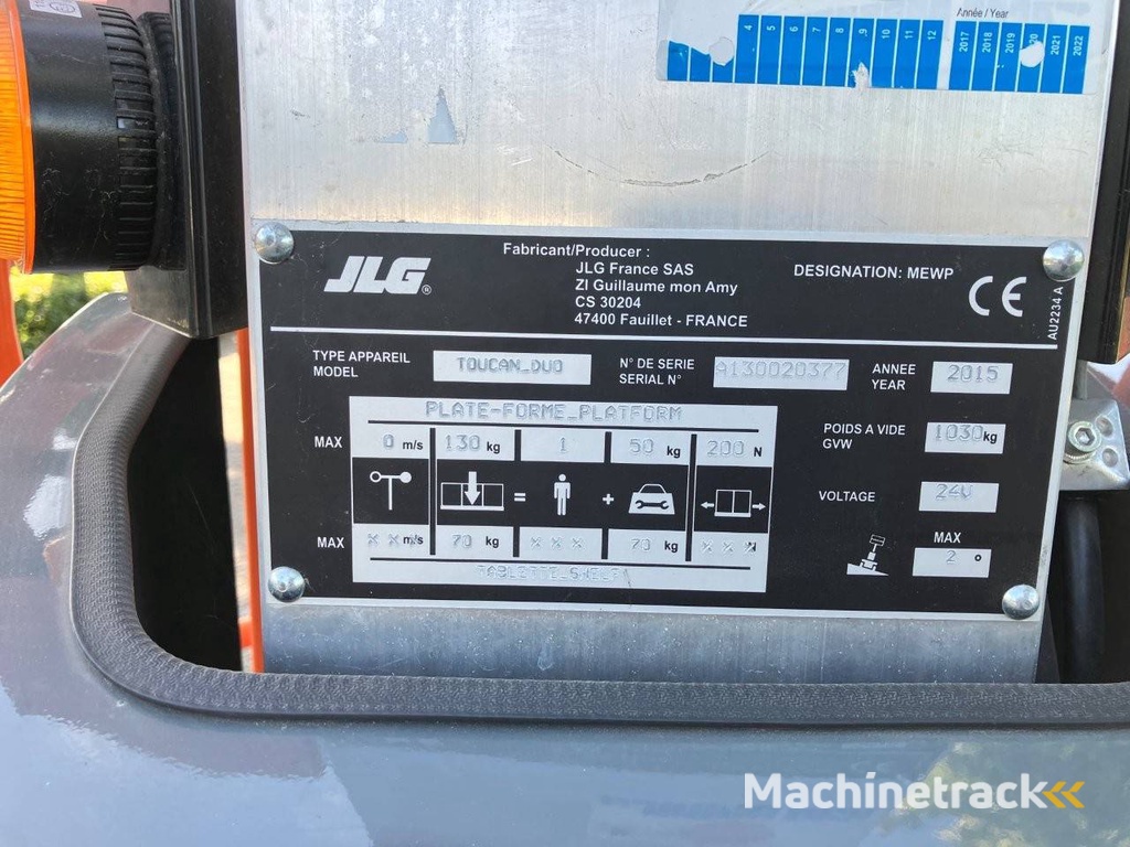 Masthoogwerker JLG Toucan Duo Elektrisch 6.0m 2015