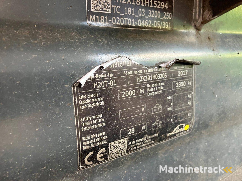 Heftruck Linde H20T-01 LPG 2000kg