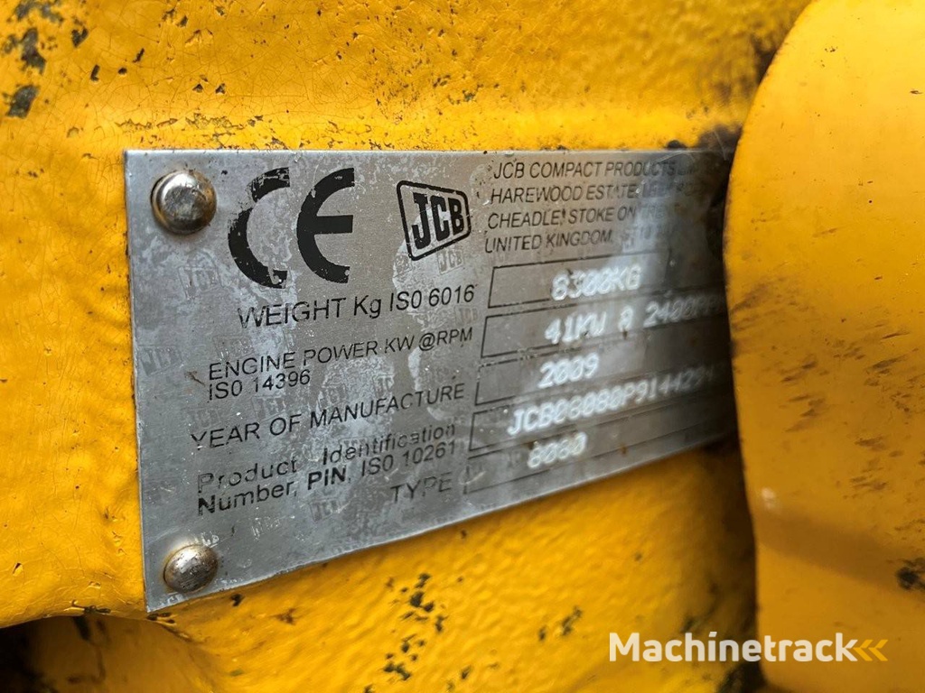 Rupsgraafmachine JCB 8080 CTS Diesel 2009