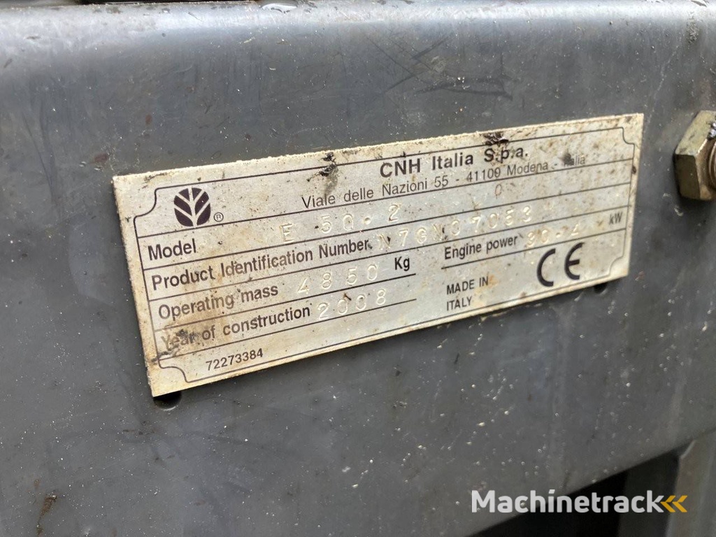 Rupsgraafmachine New Holland E 50.2 SR Diesel 2008