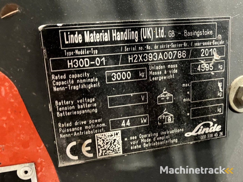 Gabelstapler Linde H30D-01 Diesel 3000kg 2010