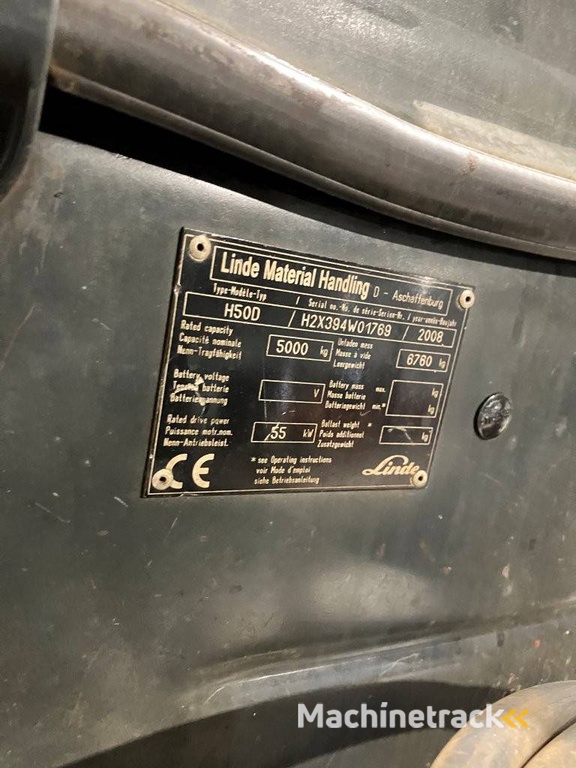 Gabelstapler Linde H50D Diesel 5000kg 2008