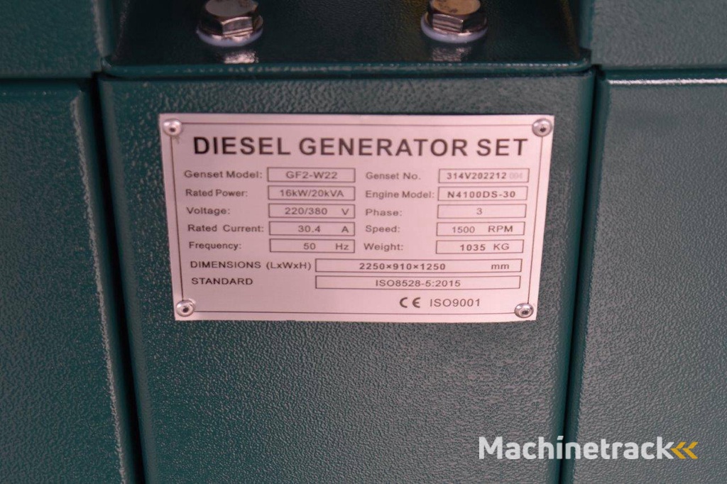 Generator Pheatonn GF2-W22 Diesel 20kVA New
