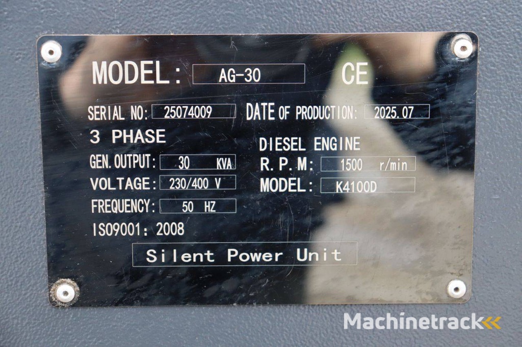 Generator Power Silent AG-30 Diesel 2025 New