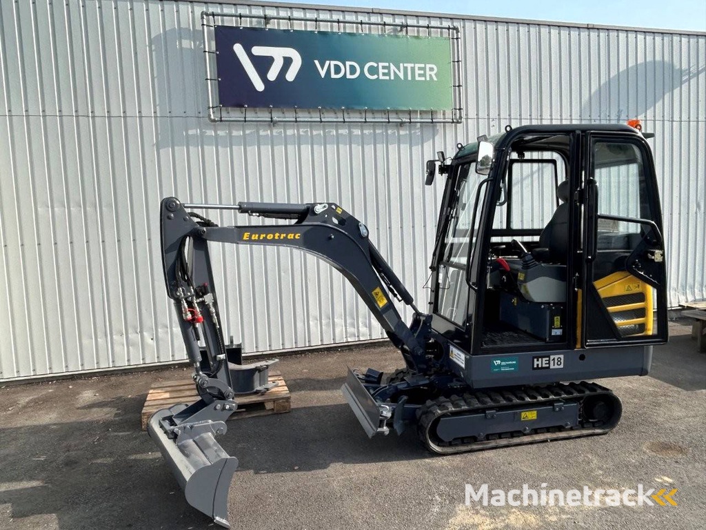 Rupsgraafmachine Eurotrac HE18 C Diesel 2020 Nieuw