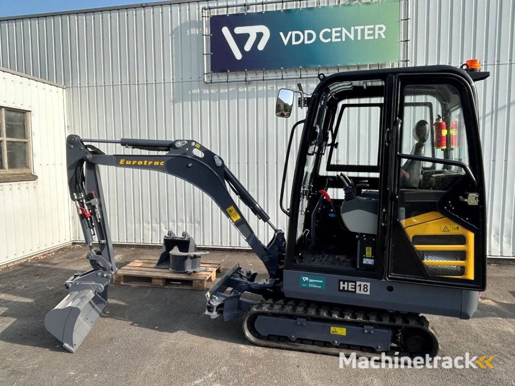 Rupsgraafmachine Eurotrac HE18 C Diesel 2020 Nieuw