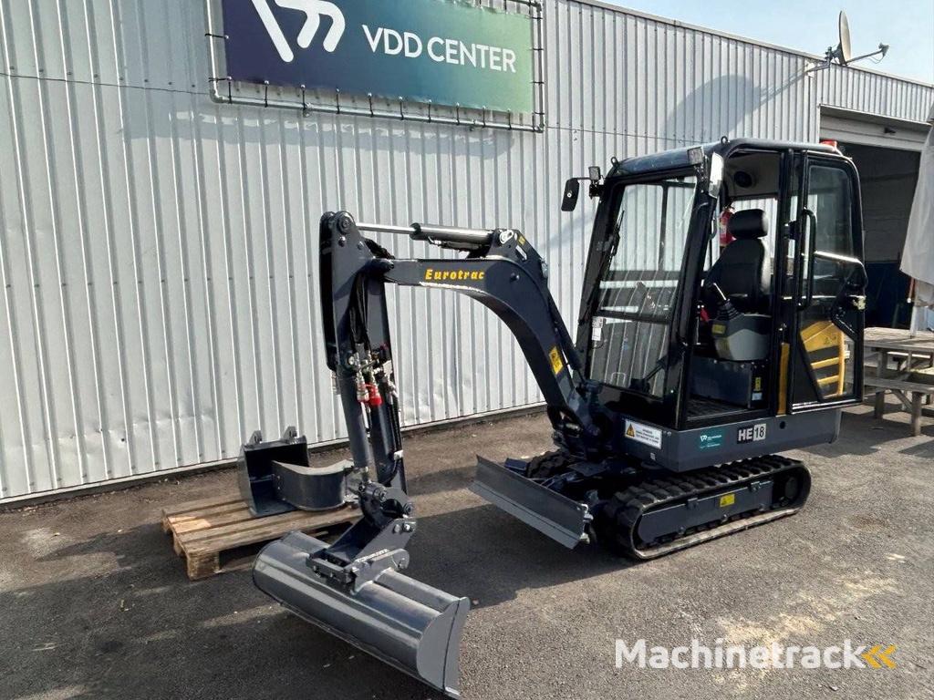 Rupsgraafmachine Eurotrac HE18 C Diesel 2020 Nieuw