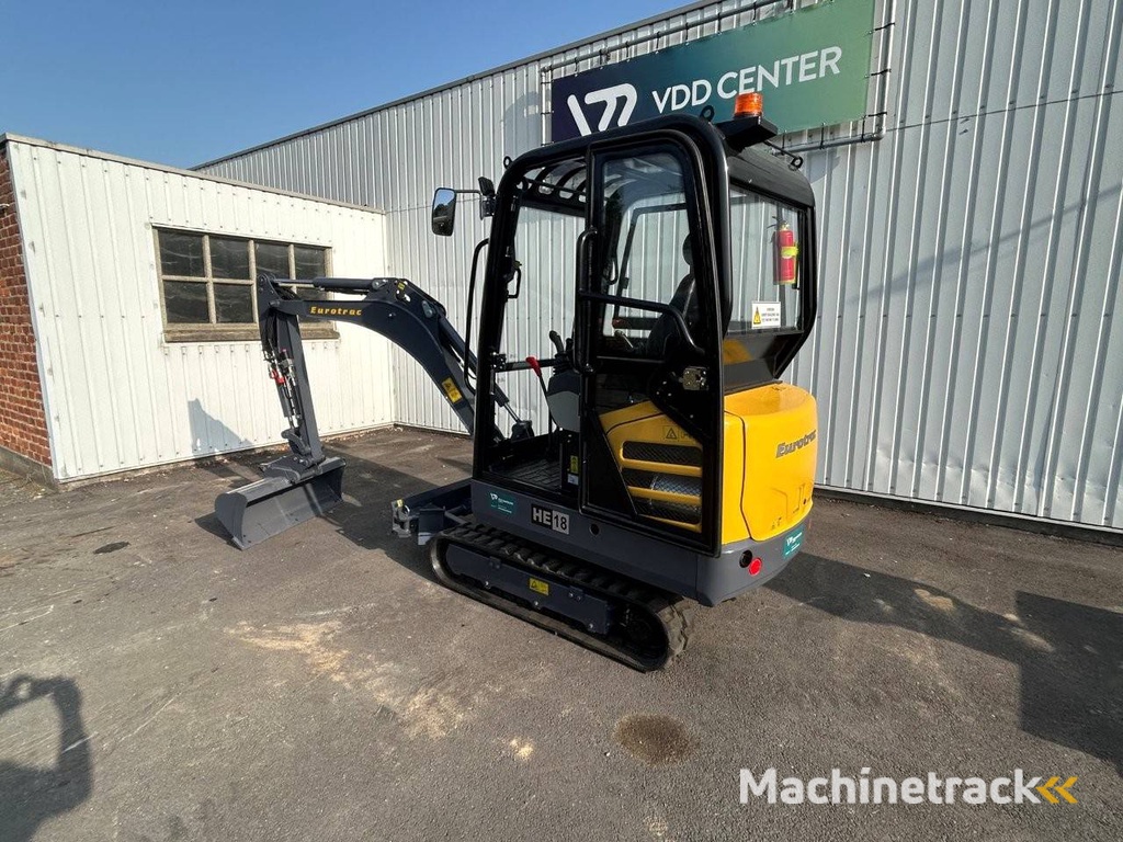 Rupsgraafmachine Eurotrac HE18 C Diesel 2020 Nieuw