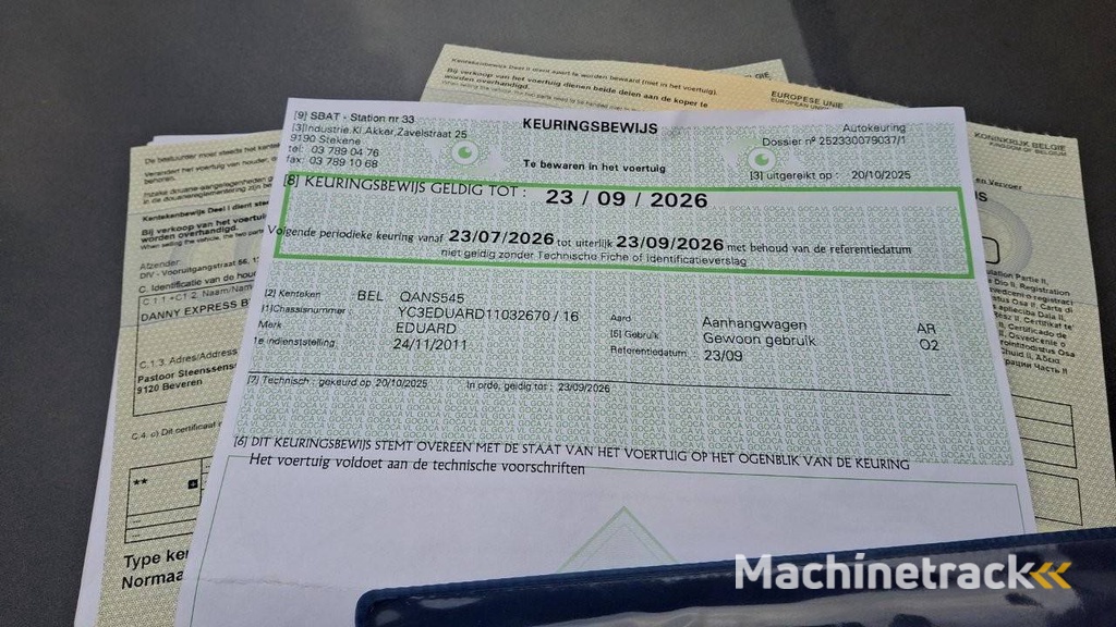 Aanhangwagen Eduard Type 4 2007