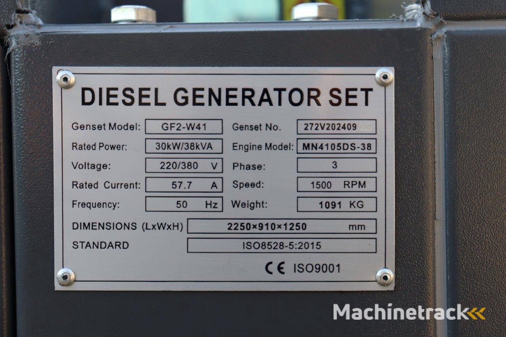 Generator Ricardo GF2-W41 Diesel 38kVA Nieuw