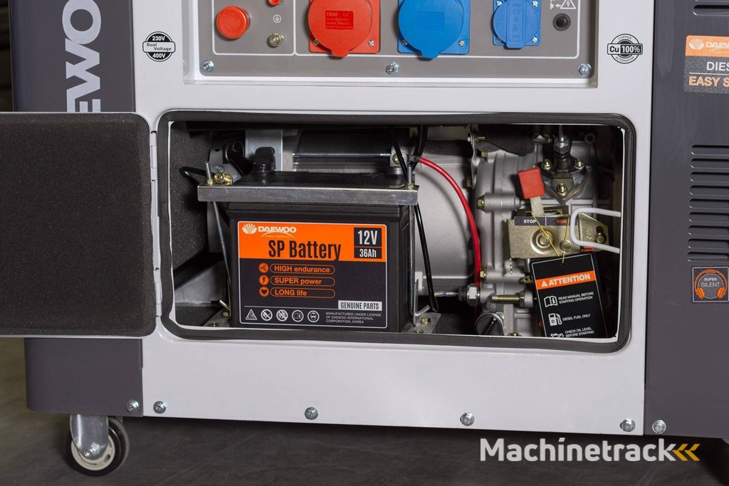 Generator Daewoo DDAE10500DSE-3G Diesel 8.1kVA Nieuw 4stuks