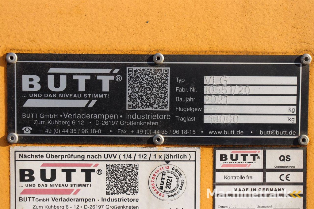 Ladeplattform Butt VLG 2021