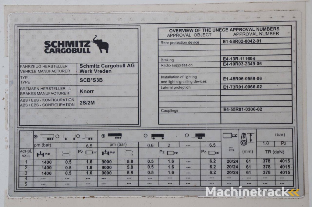 Reefer Oplegger Schmitz Cargobull Semitrailer Reefer Multitemp 2017