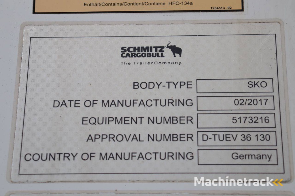 Reefer Oplegger Schmitz Cargobull Semitrailer Reefer Multitemp 2017