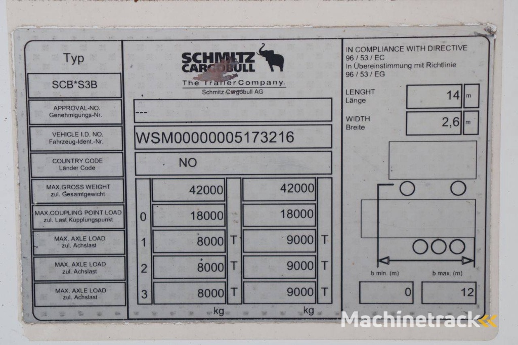 Reefer Oplegger Schmitz Cargobull Semitrailer Reefer Multitemp 2017