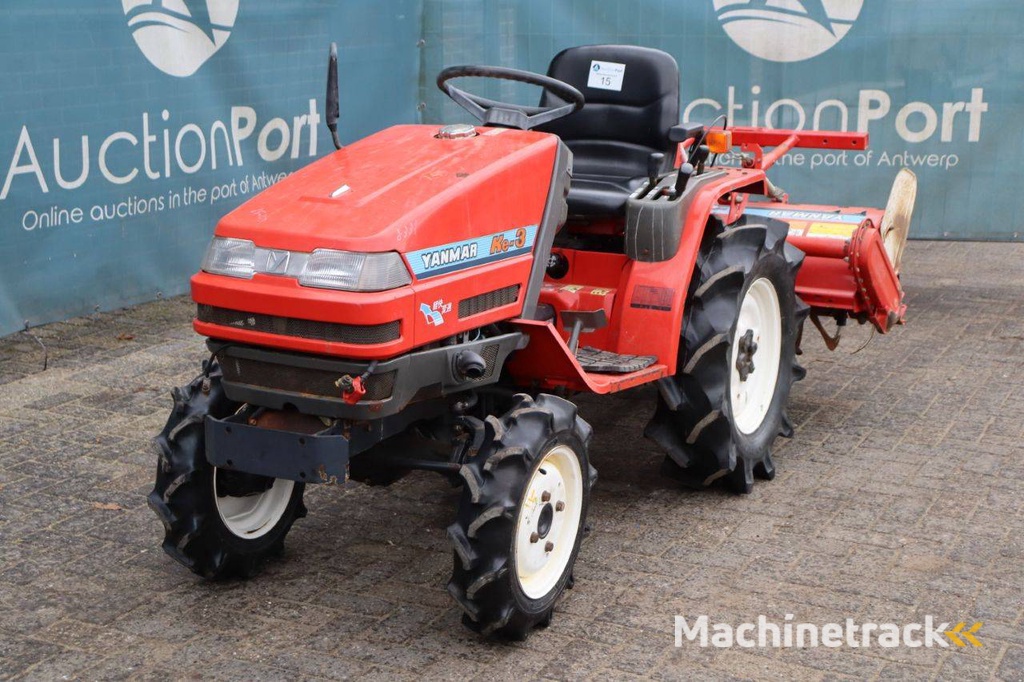 Minitractor Yanmar Ke-3 Diesel 13.5pk met grondfrees