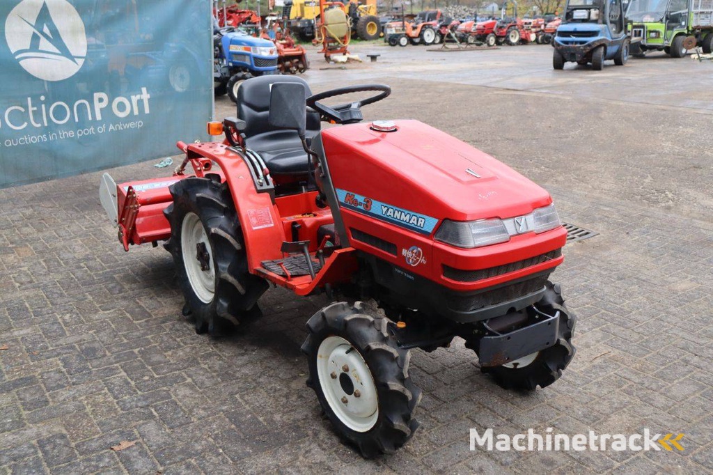 Minitractor Yanmar Ke-3 Diesel 13.5pk met grondfrees