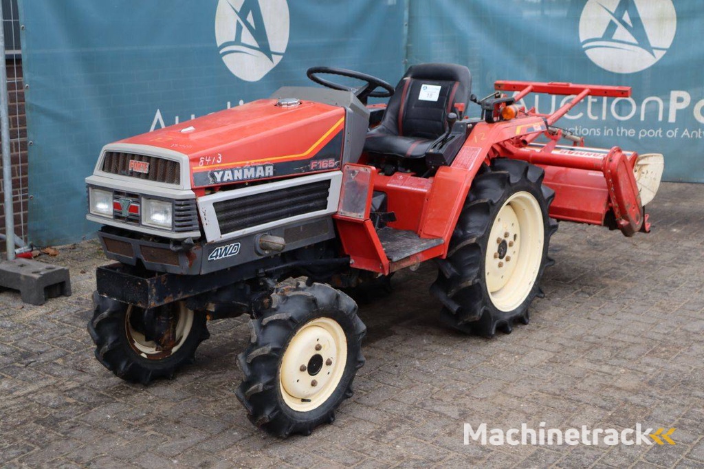 Minitractor Yanmar F165 Diesel 16pk met grondfrees