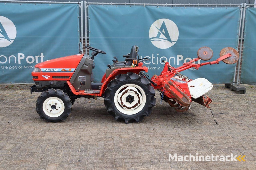 Minitractor Yanmar Ke-4 Diesel 14.5pk met grondfrees