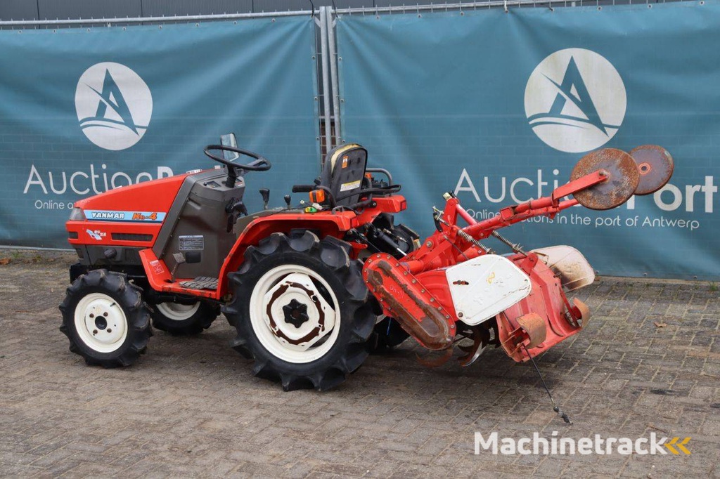 Minitractor Yanmar Ke-4 Diesel 14.5pk met grondfrees