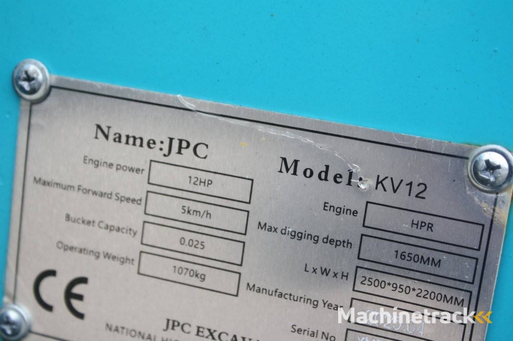 Minigraver JPC KV12 Diesel 12pk 2025