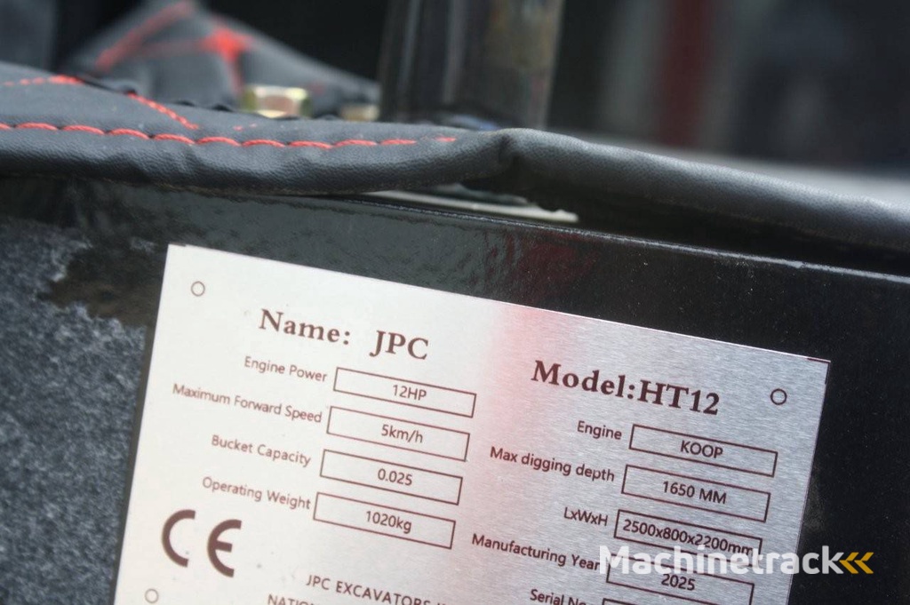 Minigraver JPC HT12 Diesel 12pk 2025  Nieuw DEMO