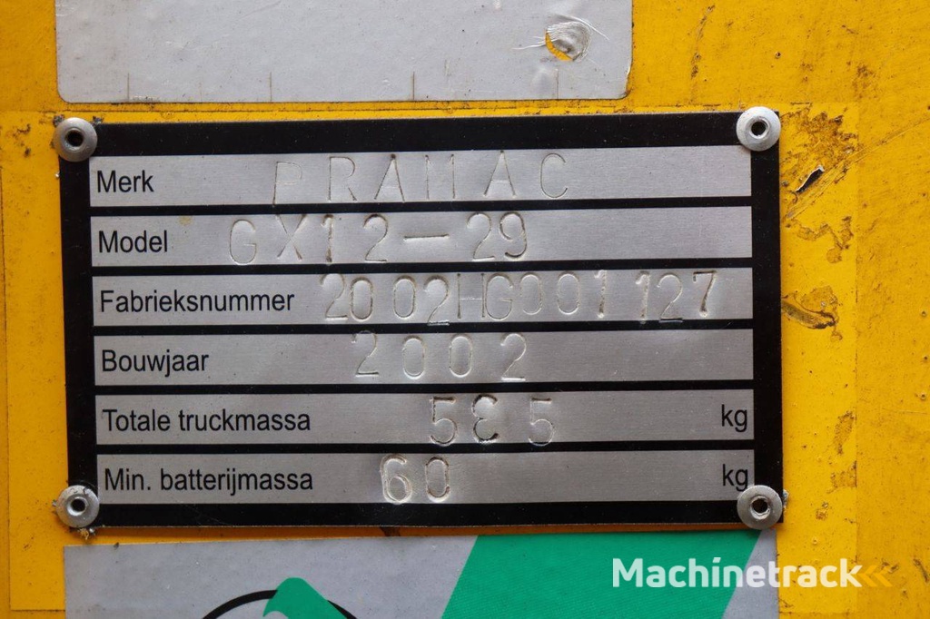 Stapelaar Pramac GX12-29 Elektrisch 1200kg 2002
