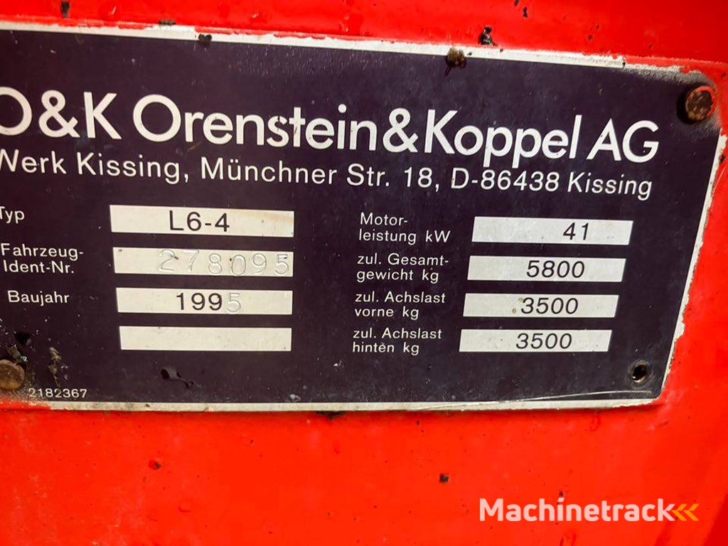 Wheel loader O&K Diesel 1995