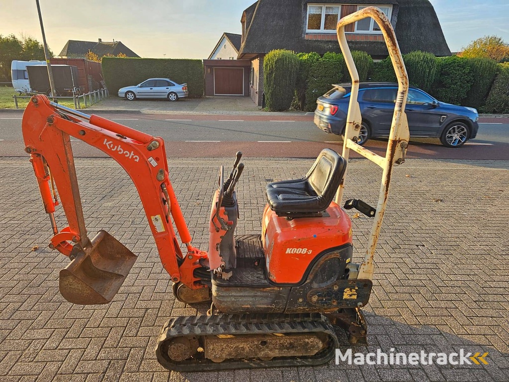 Minigraver Kubota K008-3 Diesel