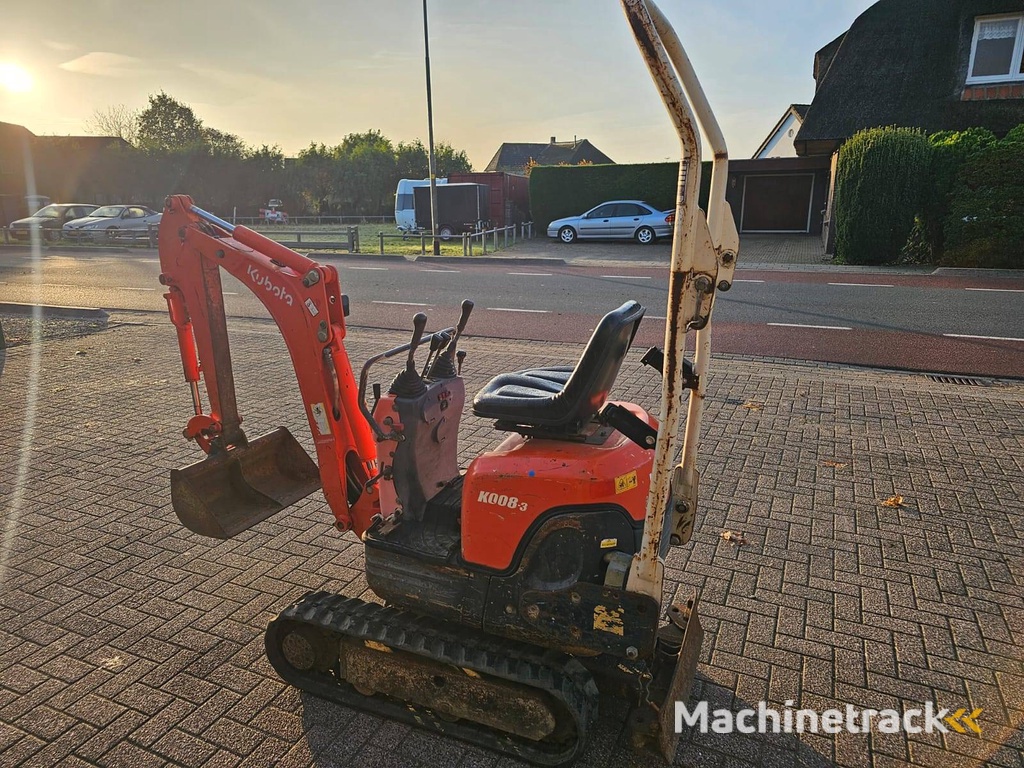 Minigraver Kubota K008-3 Diesel