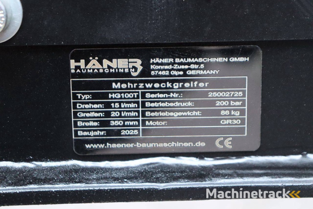Sorting grab Haner HG100T CW05 2025 New