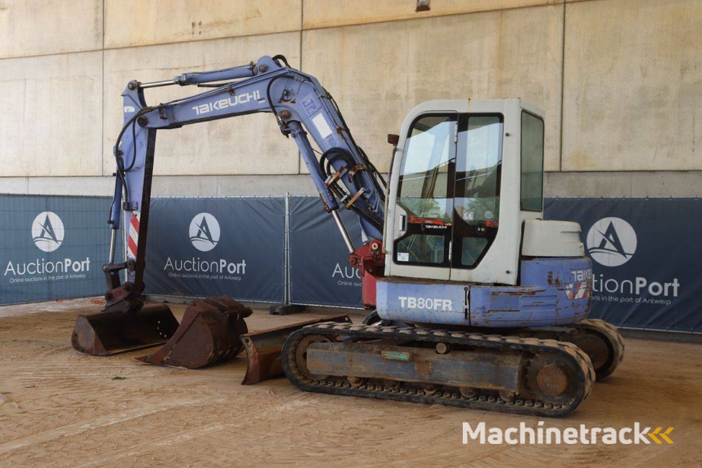 Crawler excavator Takeuchi TB80FR Diesel 41.2kW 2002