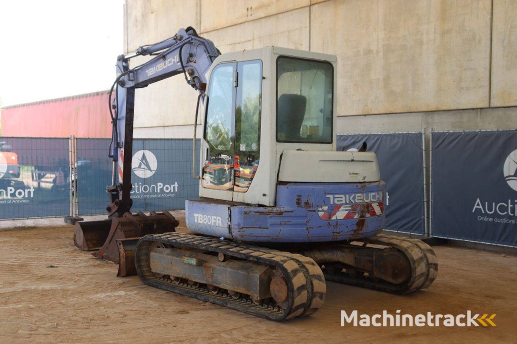 Crawler excavator Takeuchi TB80FR Diesel 41.2kW 2002