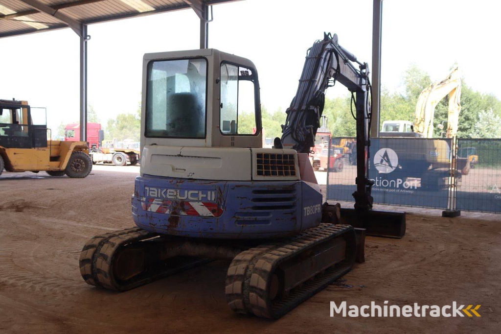 Crawler excavator Takeuchi TB80FR Diesel 41.2kW 2002