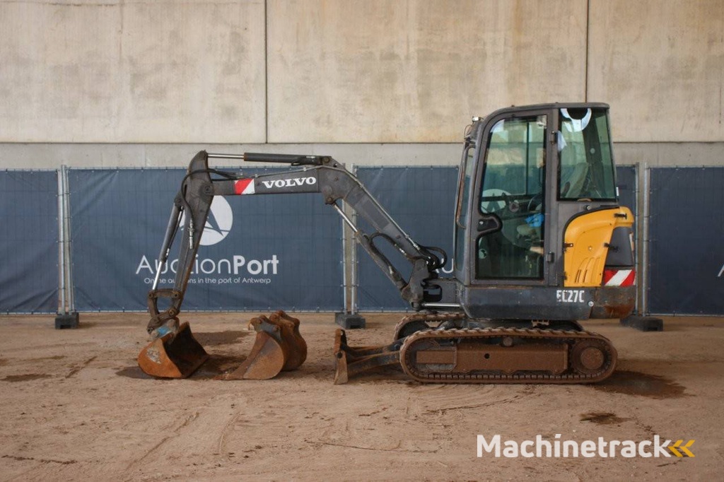 Rupsgraafmachine Volvo EC27C Diesel 2013