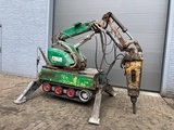 Minituur van Slooprobot Brokk DMX520 Elektrisch 380V