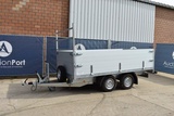 Minituur van Aanhangwagen Elektrische Kipper BW 2700kg 330x180x70cm