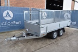 Minituur van Aanhangwagen Kipper BW Trailer 750kg 250x150x100cm Nieuw