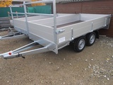 Minituur van Plateau Aanhangwagen BW Trailer 250x150x35cm Nieuw