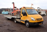 Minituur van Autotransporter Iveco Daily 35C15 Diesel 146pk 2008 met semi-dieplader
