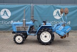 Minituur van Minitractor Iseki TU1600 Diesel 16pk met grondfrees